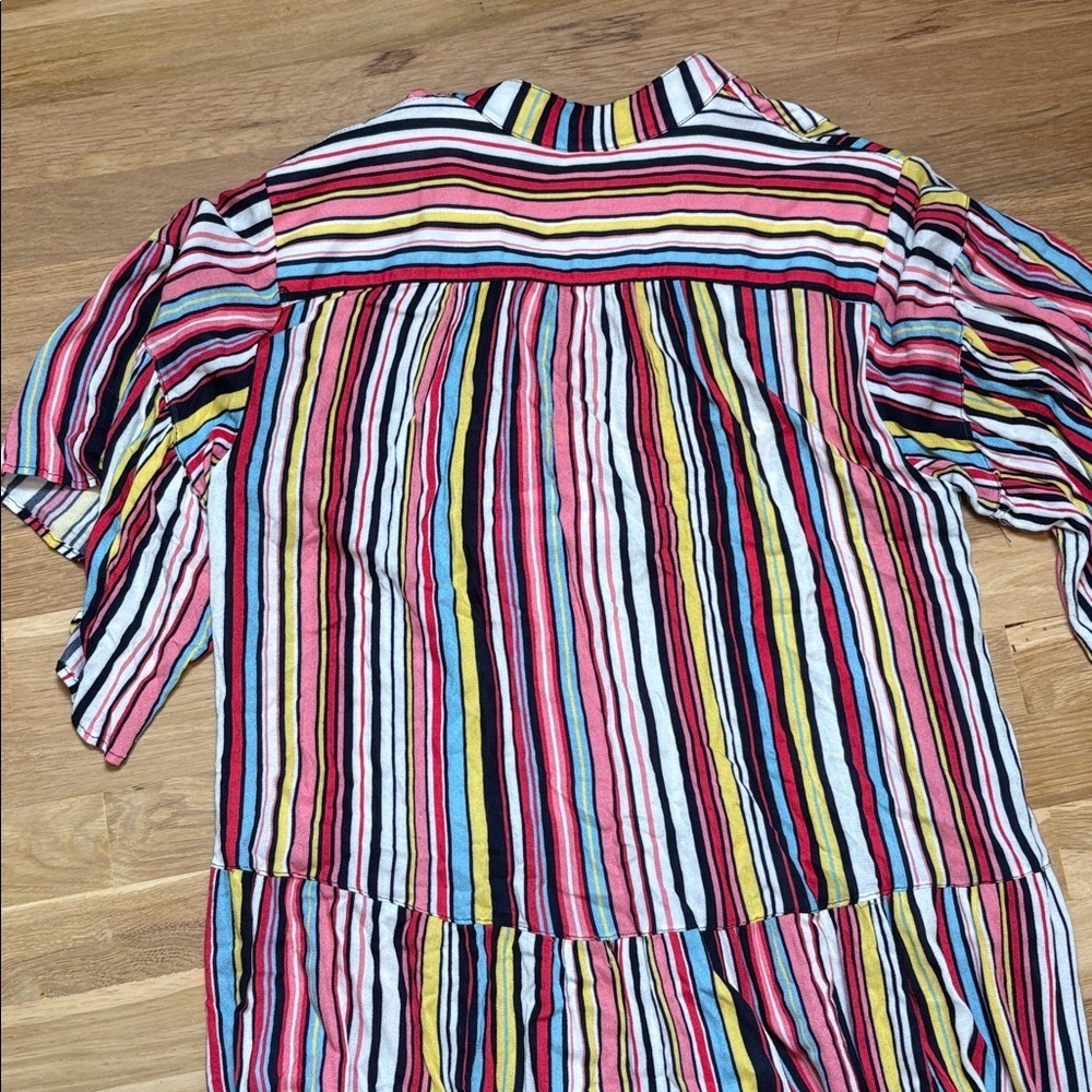 Uncle Frank Multicolor Striped Flowy Dress Women’s S - Picture 12 of 13